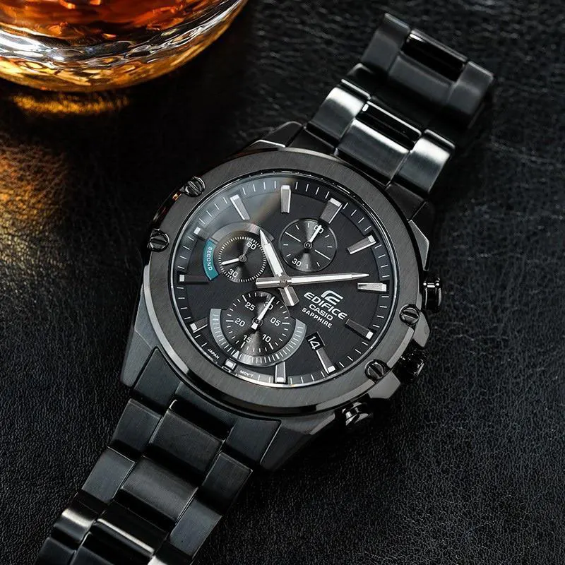 Casio Edifice Black Dial Quartz Men's Watch- EFR-S567DC-1AV